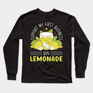 Support My First Business Buy Lemonade Stand Long Sleeve T-Shirt